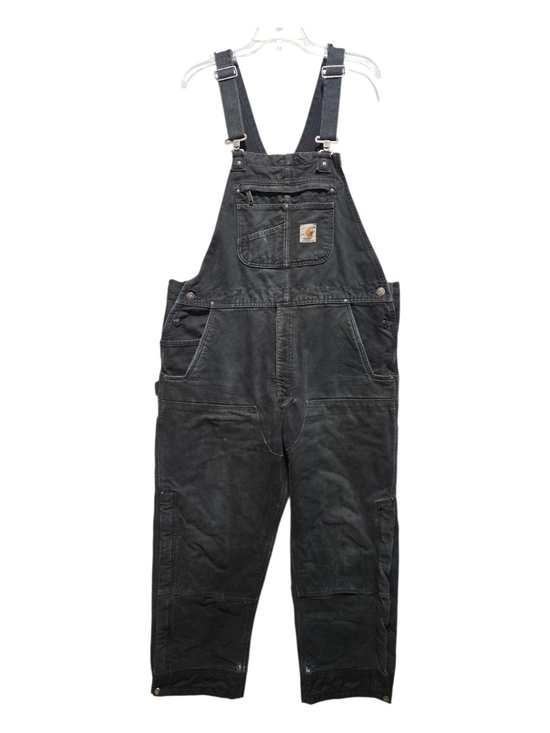 Carhartt Other - Carhartt 104031 BLK Black Insulated Men's Bib Overalls Workwear L/short 40x29